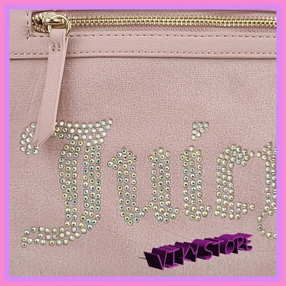 NWT 💖 {Juicy Couture} Stylish Everyday Companion: Pink Velvet Backpack with L